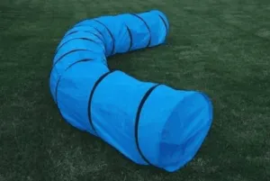 18' Dog Training Equipment Pet Agility Tunnel with Carry Case Blue