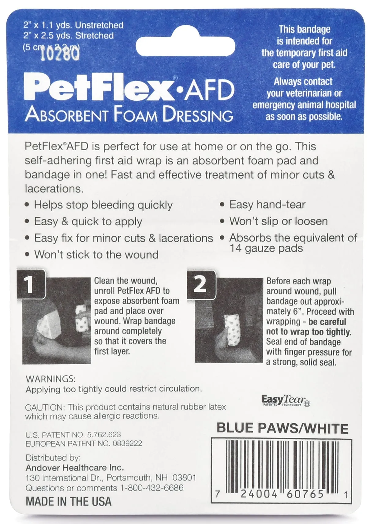 2" PetFlex Absorbent Foam Dressing