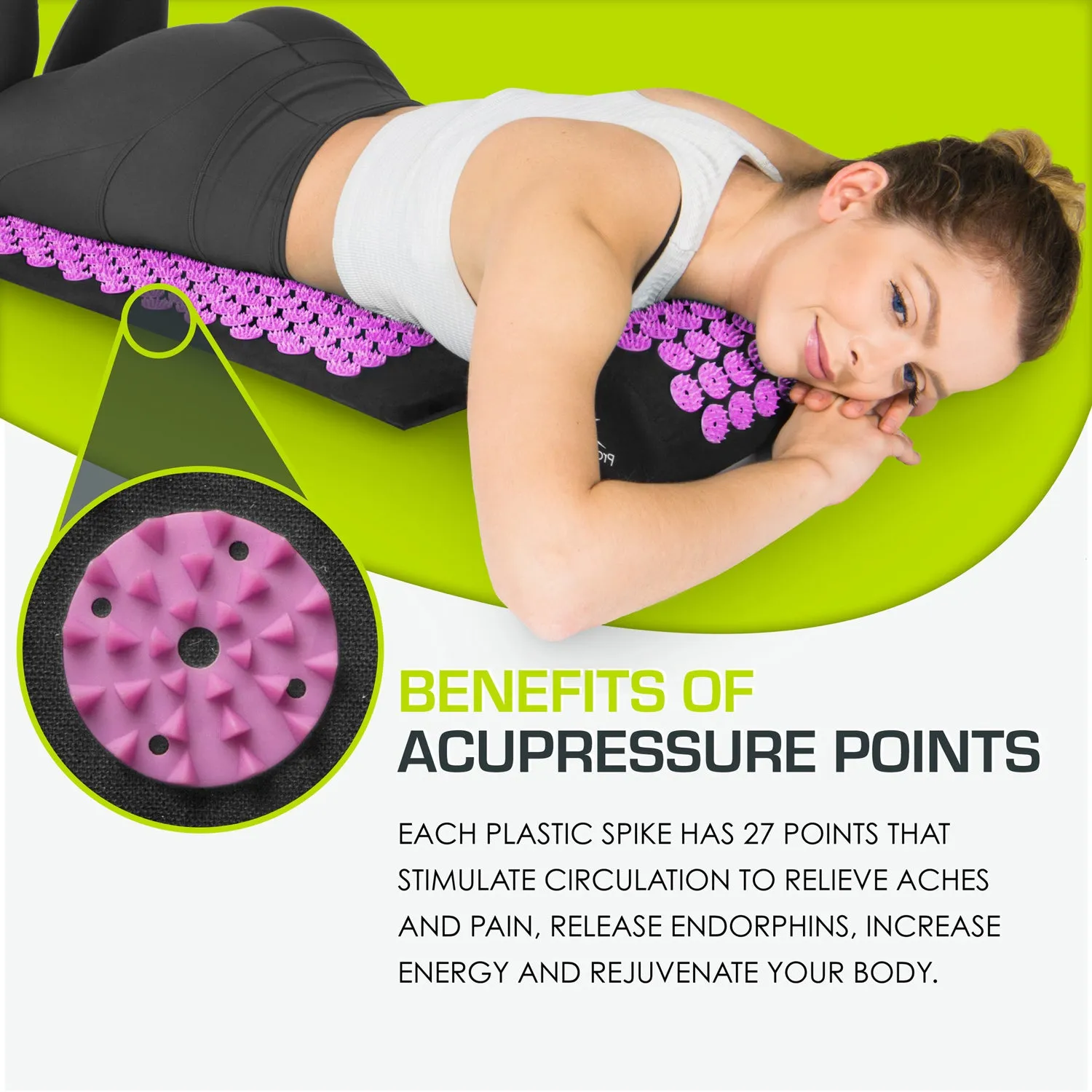 Acupressure Mat and Pillow Set