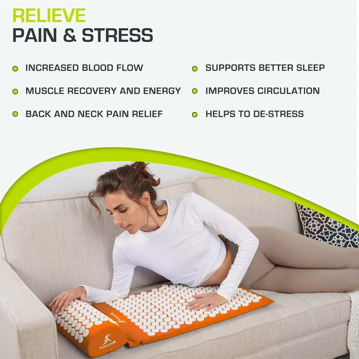 Acupressure Mat and Pillow Set