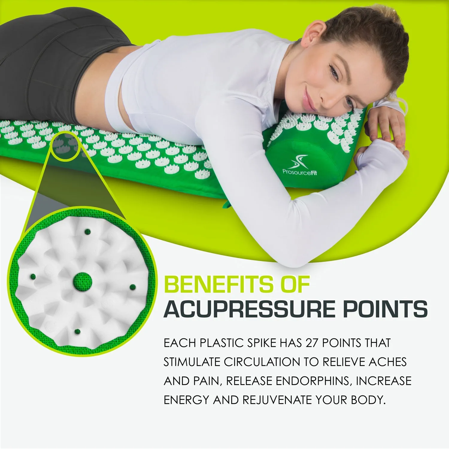 Acupressure Mat and Pillow Set