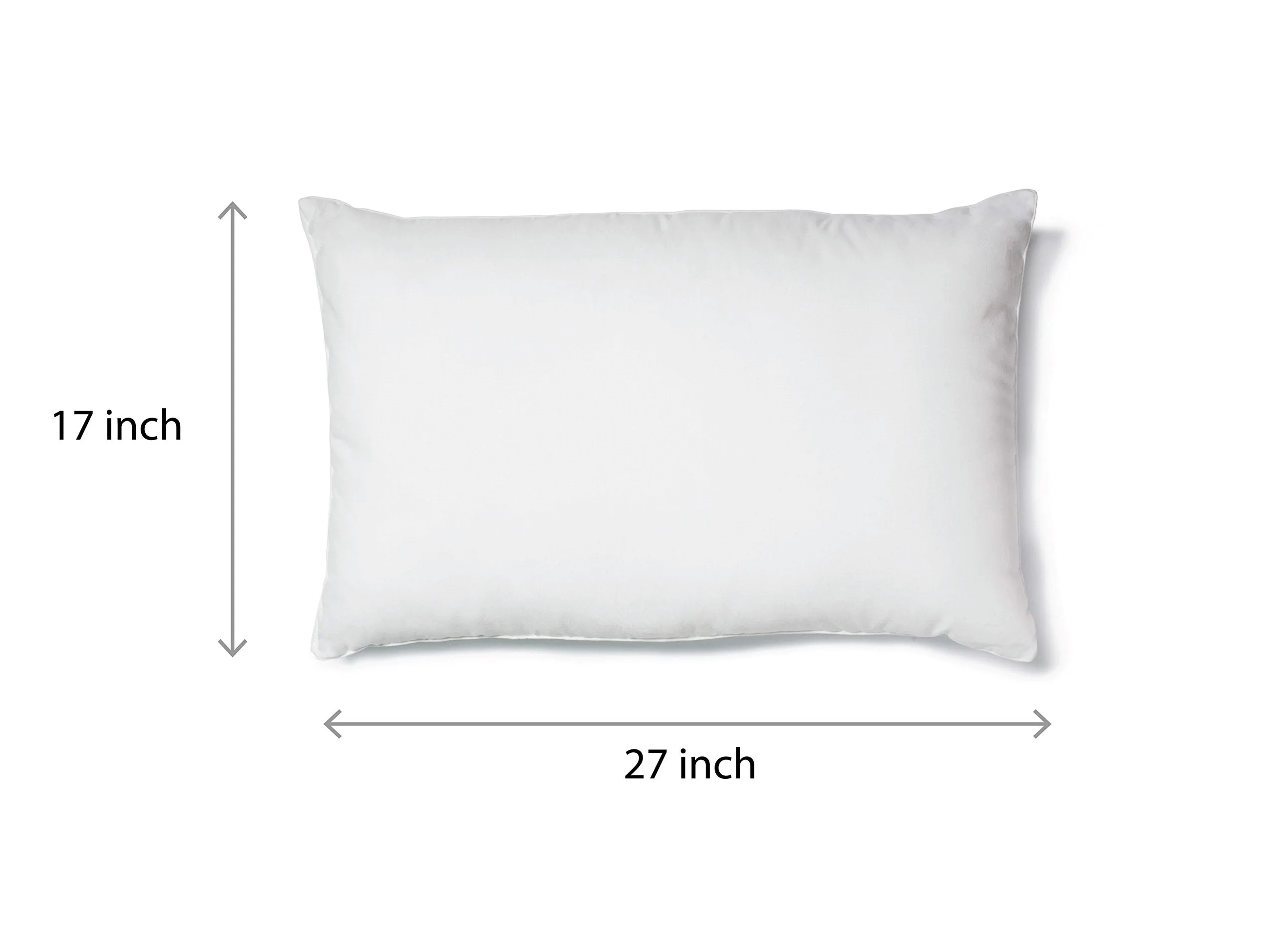 Amazon Brand - Solimo Ultra Soft Microfiber Bed Pillow Set (Standard, 43 X 69 Cm, White, 2 Piece, Microfiber)