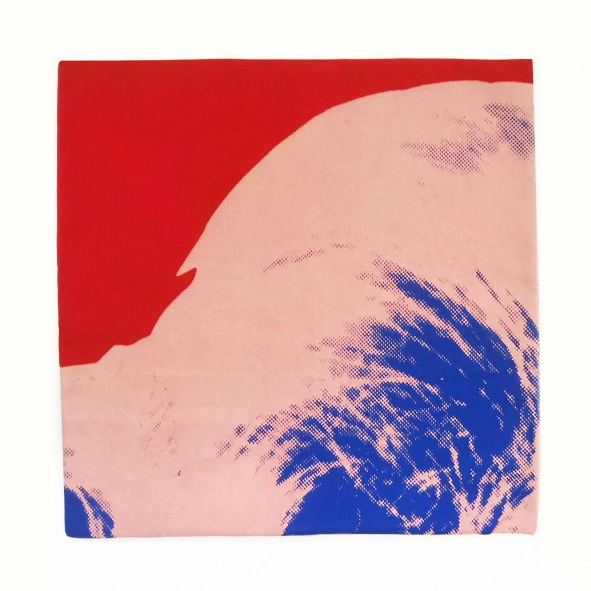 Andy Warhol Art Pillow in Red, Blue, & Pink design by Henzel Studio