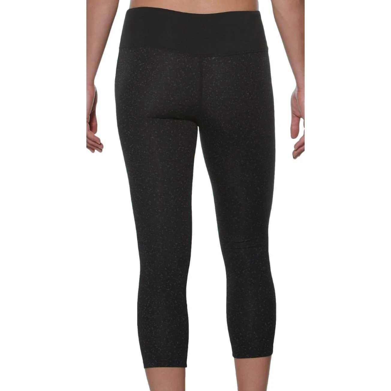 Asics Graphic Womens 3/4 Capri Running Tights - Black