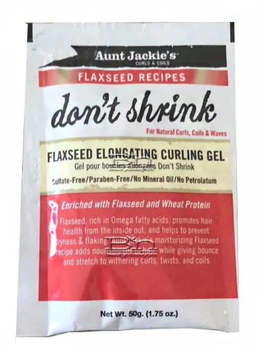 AUNT JACKIE'S DON’T SHRINK - FLAXSEED ELONGATING CURLING GEL 1.75oz