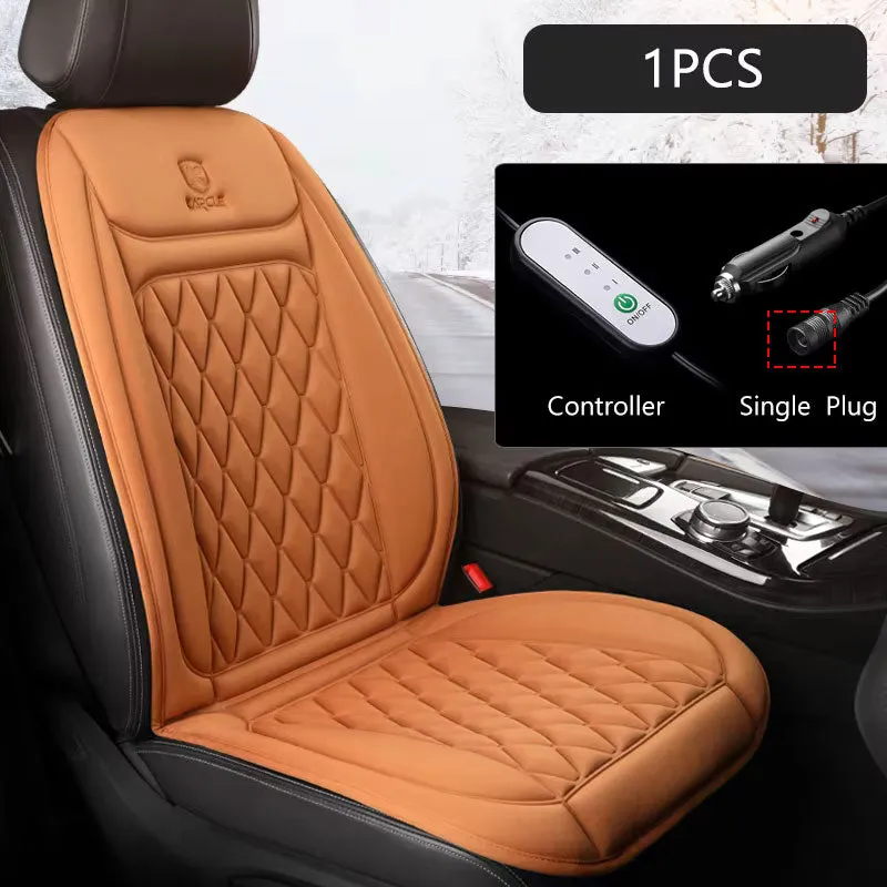 Beige Car Seat Cover With Heat