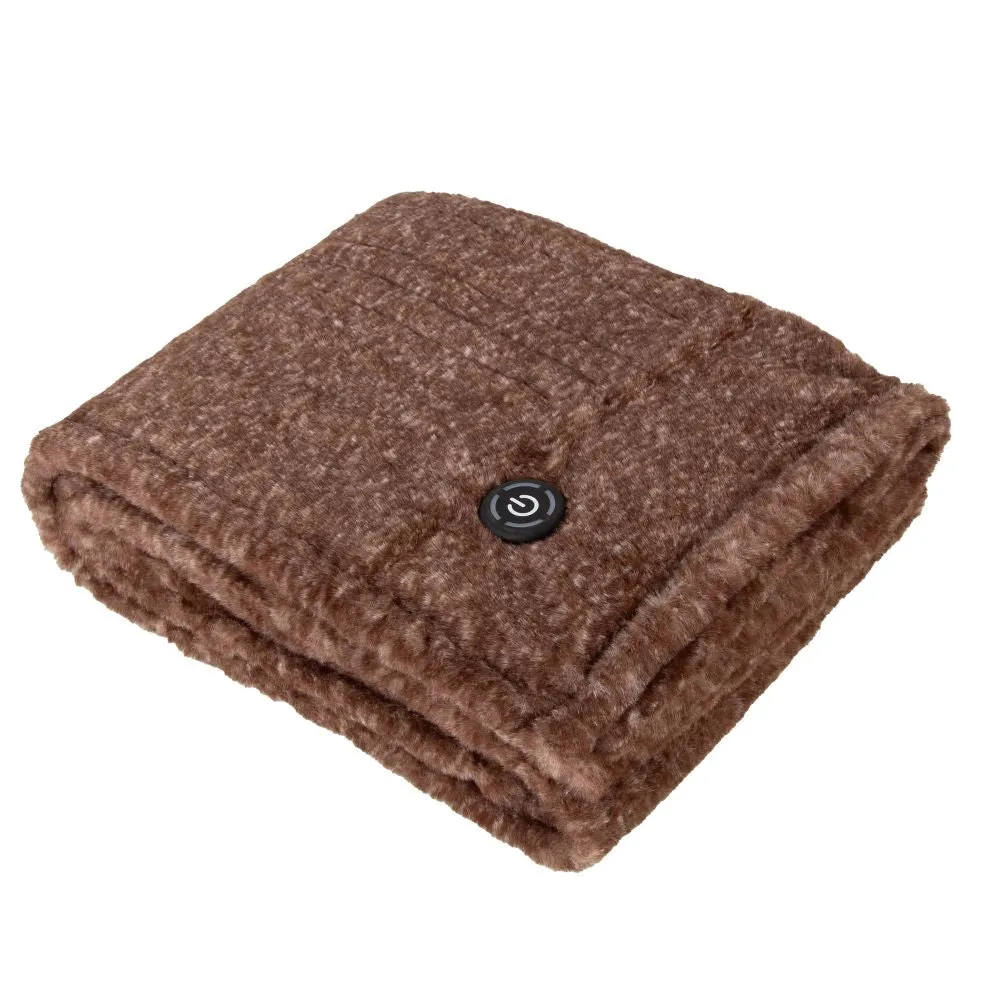 BERKSHIRE Heated Faux Fur Throw | 50x60"