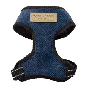 Bowl and Bone Candy Blue Dog Harness