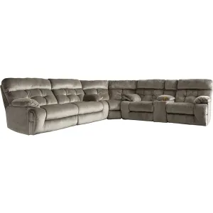 Brassville- EXCLUSIVE 3 Piece Reclining Sectional