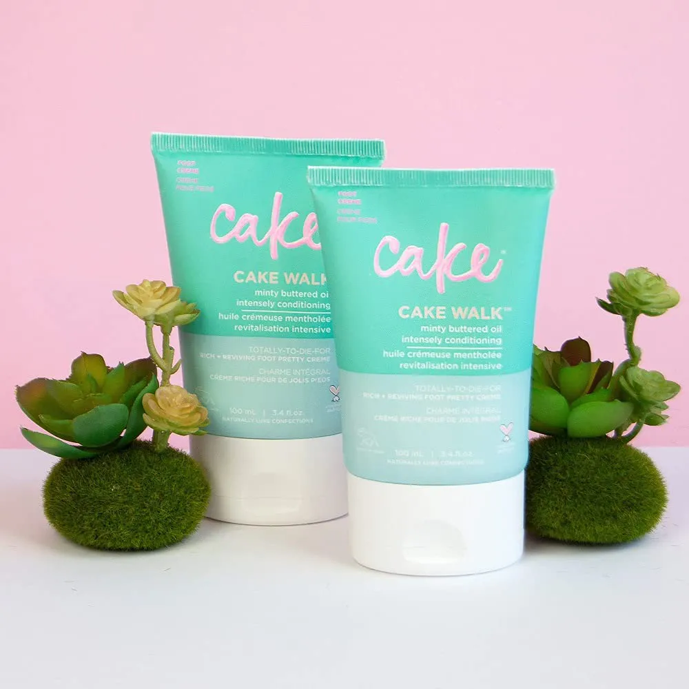 Cake Beauty Walk Triplemint Foot Crème, 3.4 Fluid Ounce