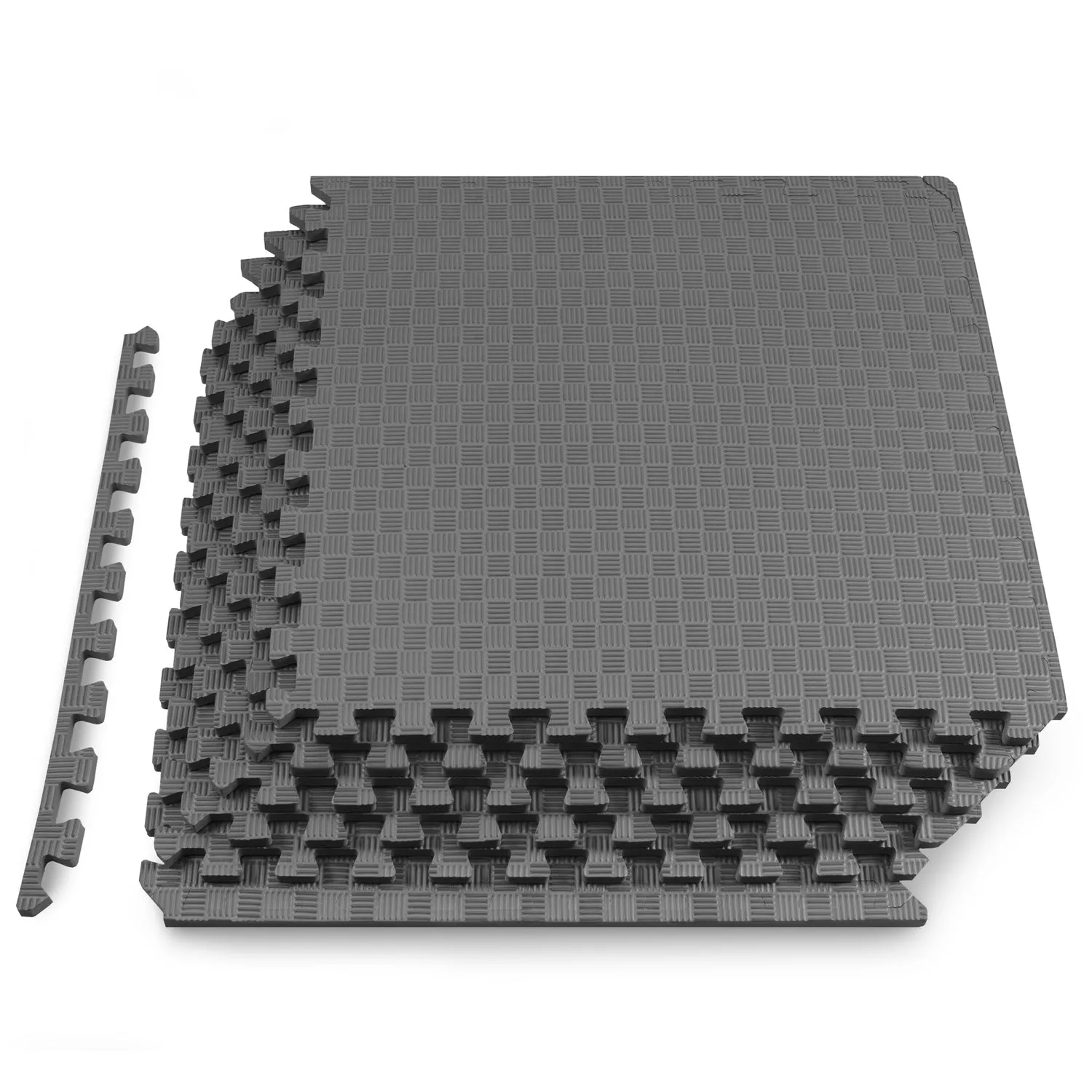 Checkered Exercise Puzzle Mat 1/2-in, 24 Sq Ft