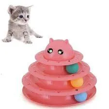 Circular Turntable Cat Toy - Assorted Colours