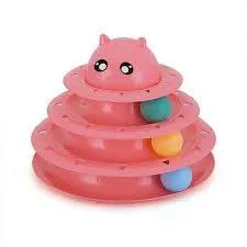 Circular Turntable Cat Toy - Assorted Colours