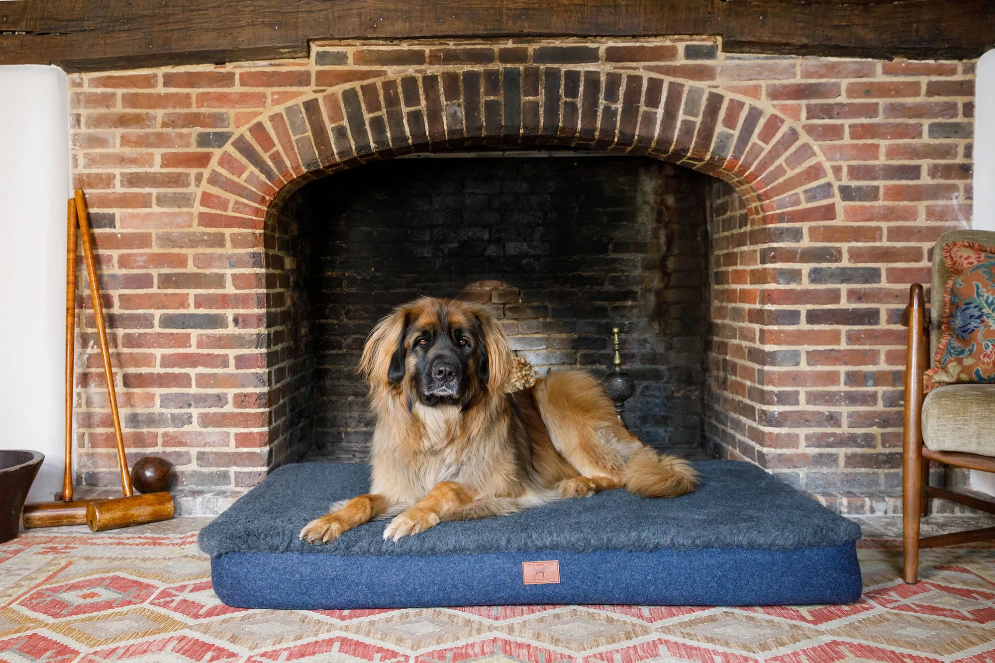 Cobalt Blue Giant Dog Mat