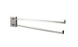 Cristal swing double towel rail