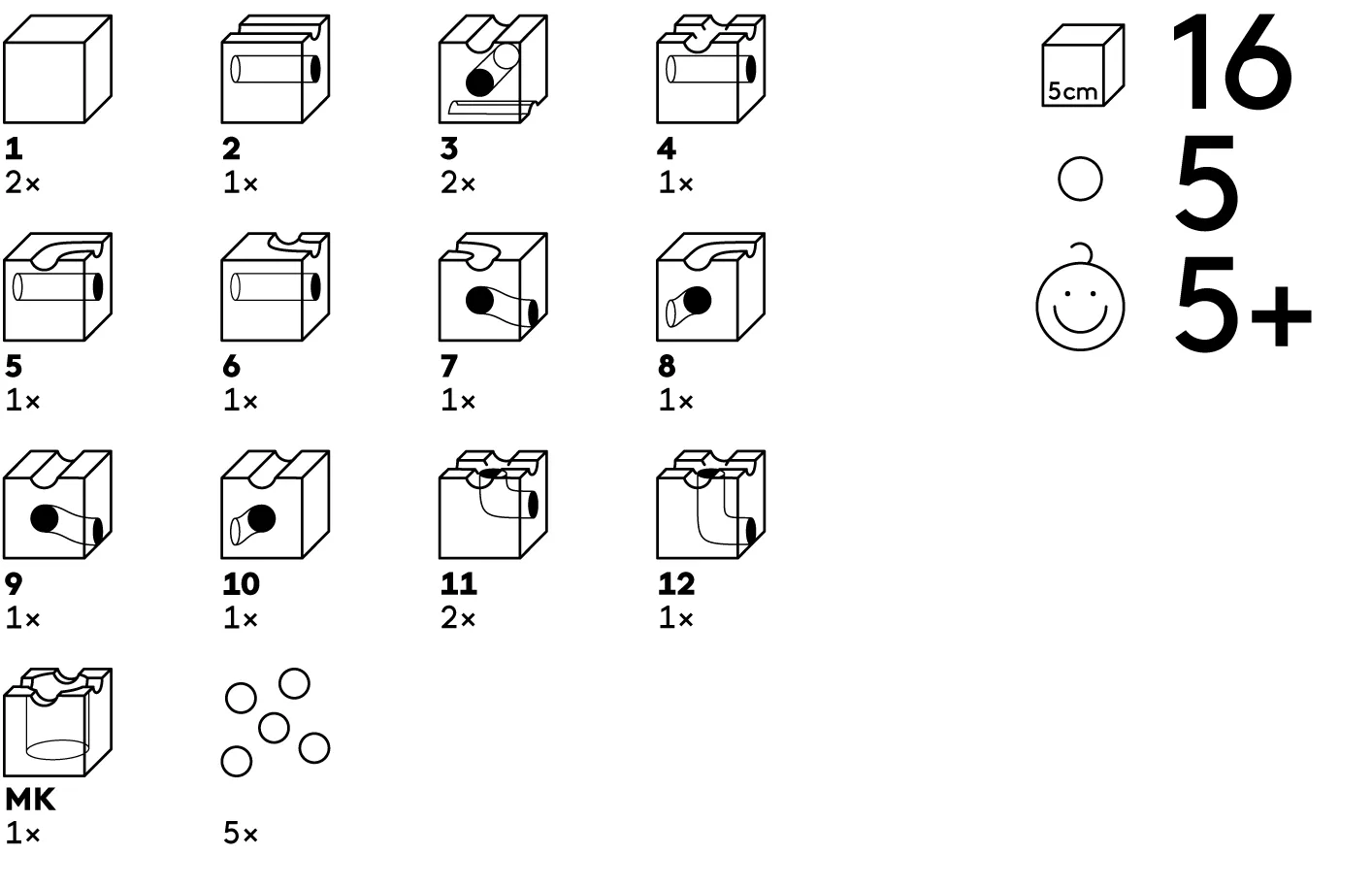 Cuboro Marble Run - Standard 16