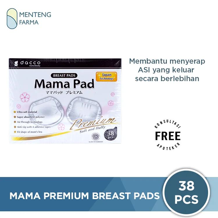 Dacco Mama Pad Premium Breastpad Isi 38 Pcs - Pads Penyerap ASI yang Berlebihan