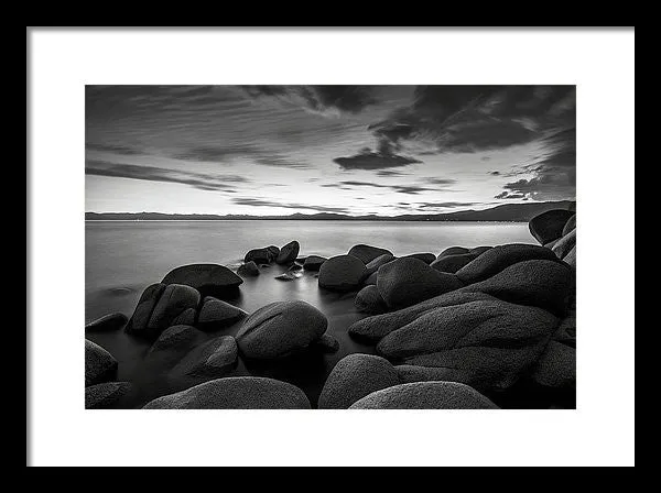 East Shore Serenity - Lake Tahoe - Framed Print