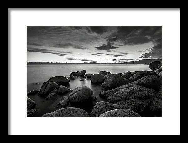 East Shore Serenity - Lake Tahoe - Framed Print