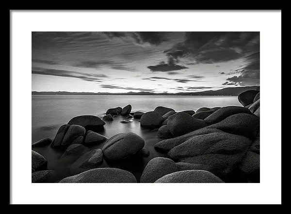 East Shore Serenity - Lake Tahoe - Framed Print