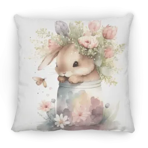 Easter Bunny  Medium Square Pillow