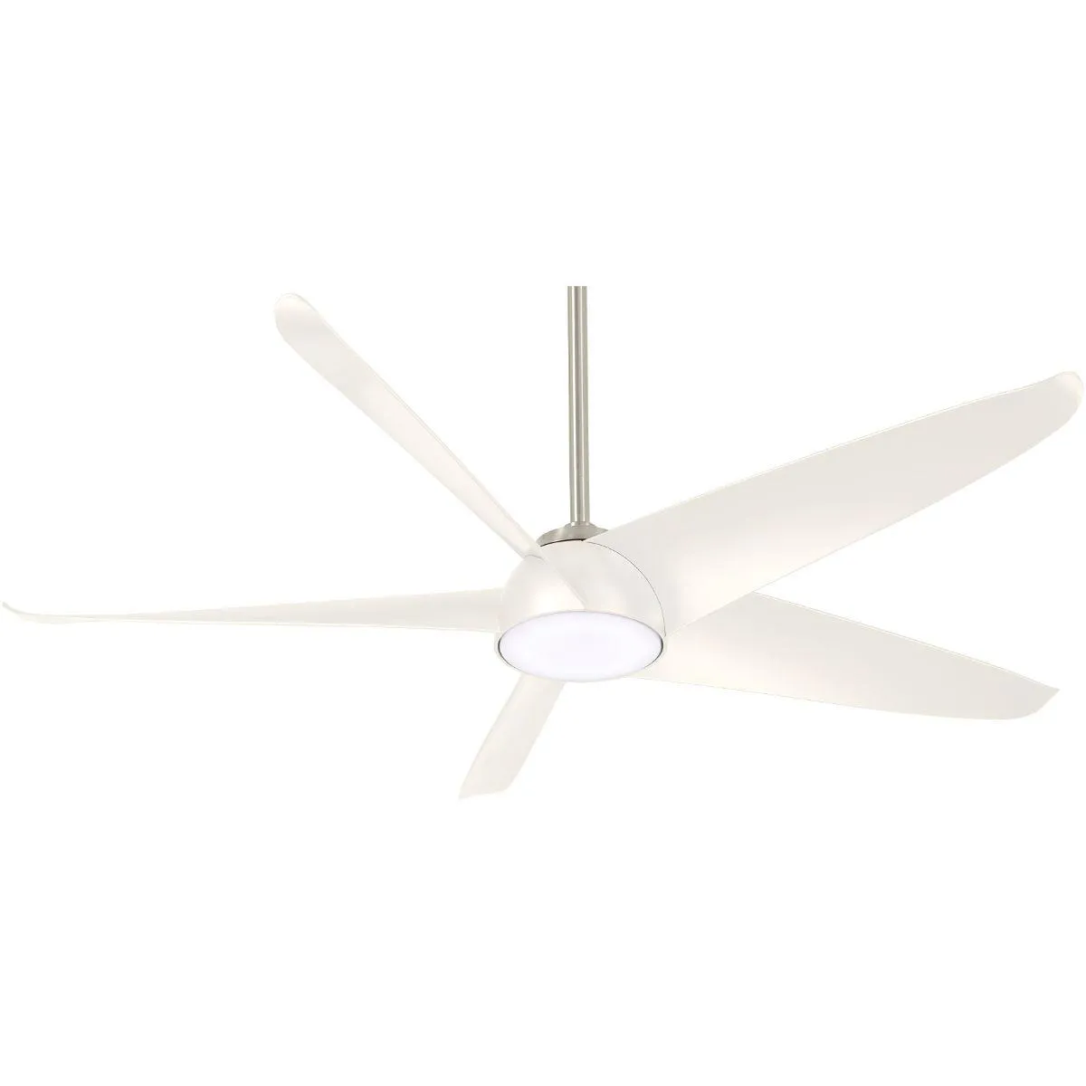 Ellipse LED 60" White Smart Ceiling Fan with Light and Remote