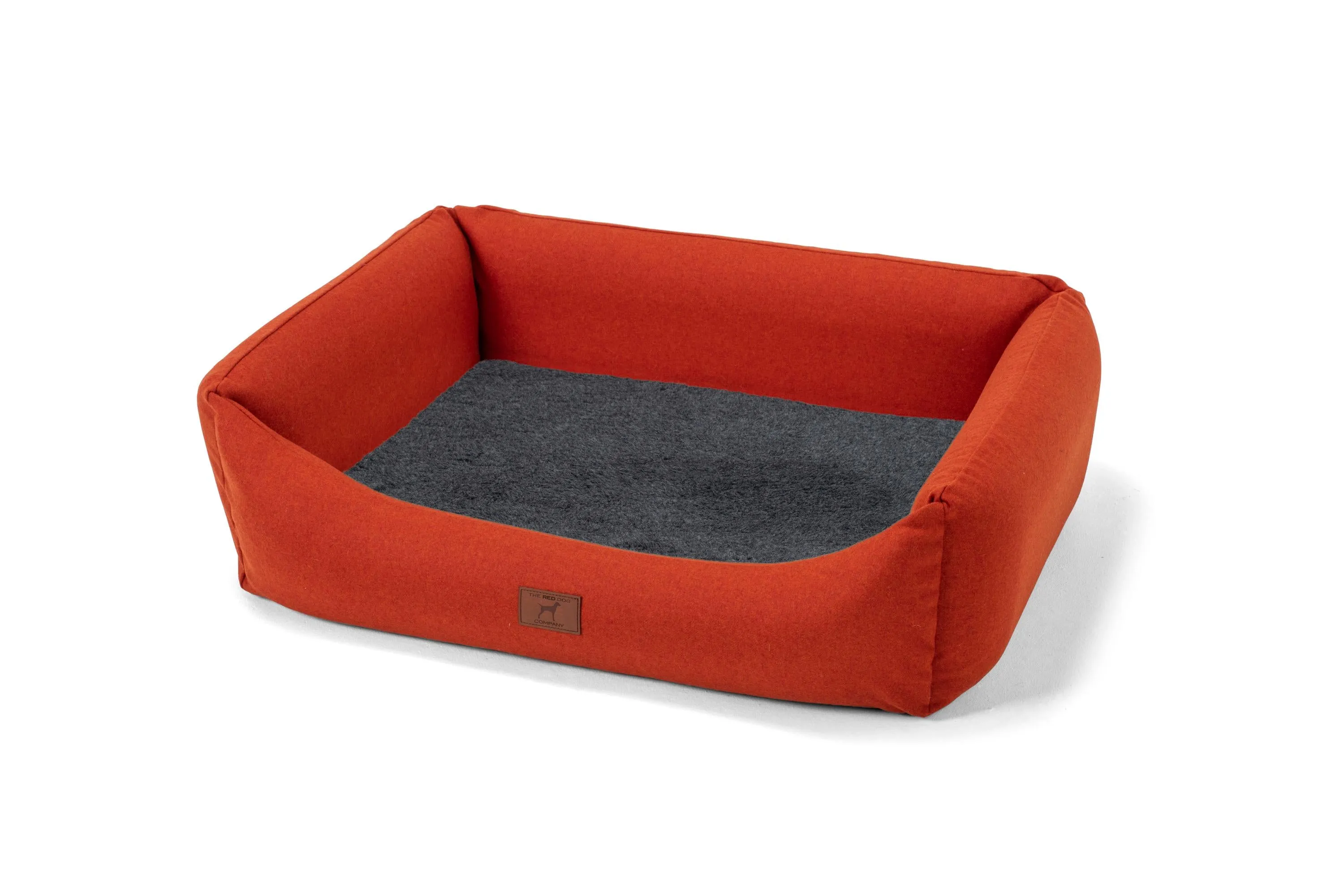 Fire Orange Classic Dog Bed