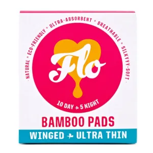 FLO Bamboo Sanitary Pads - Day & Night Combo Pack