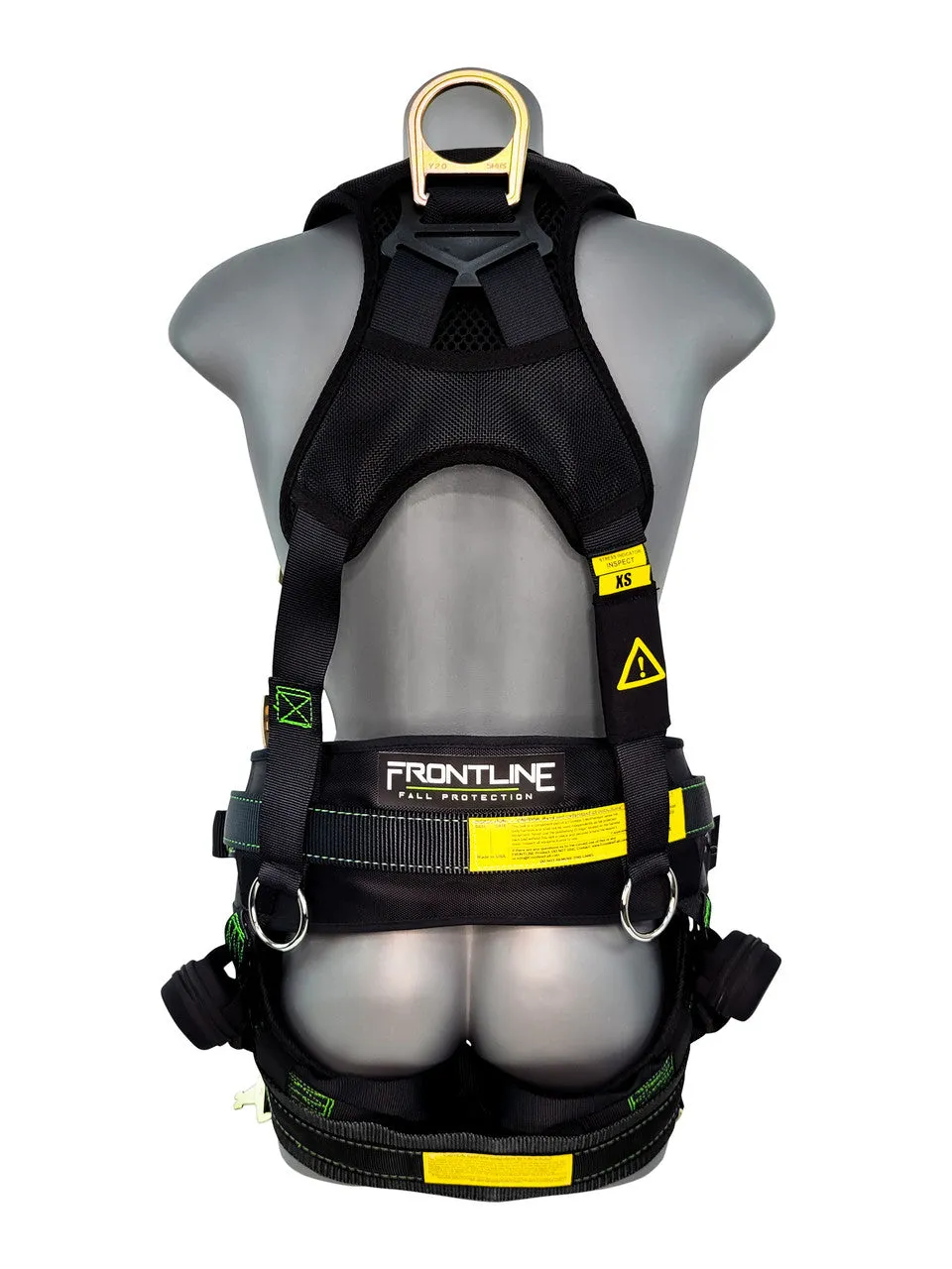 Frontline 350TWQC Patriot Tower Climbing Harness with Seat Sling, Airflo and Quick Connect Buckles - Made in USA XL