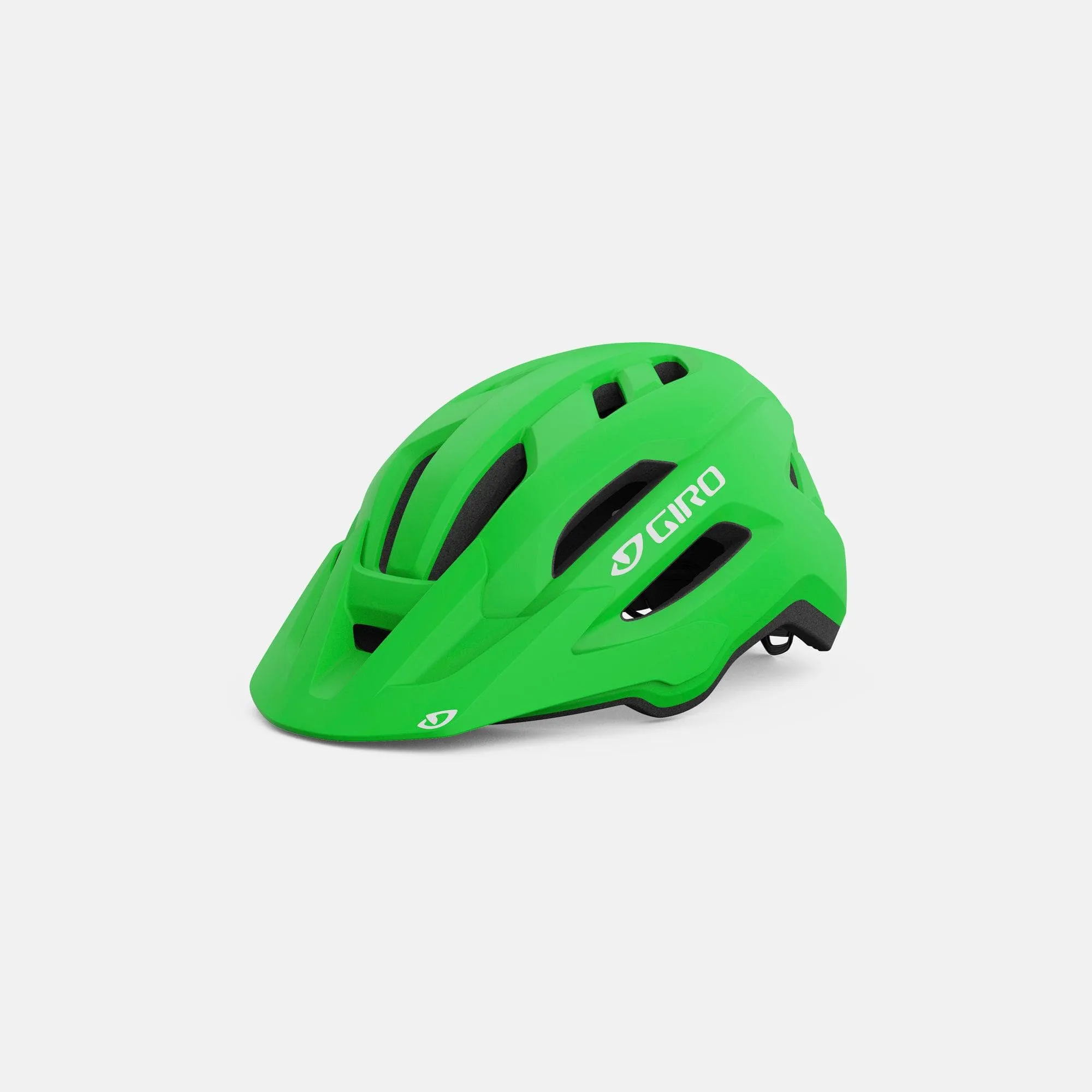 Giro Fixture Ii Youth Helmet 2023: Matte Bright Green Unisize 50-57Cm