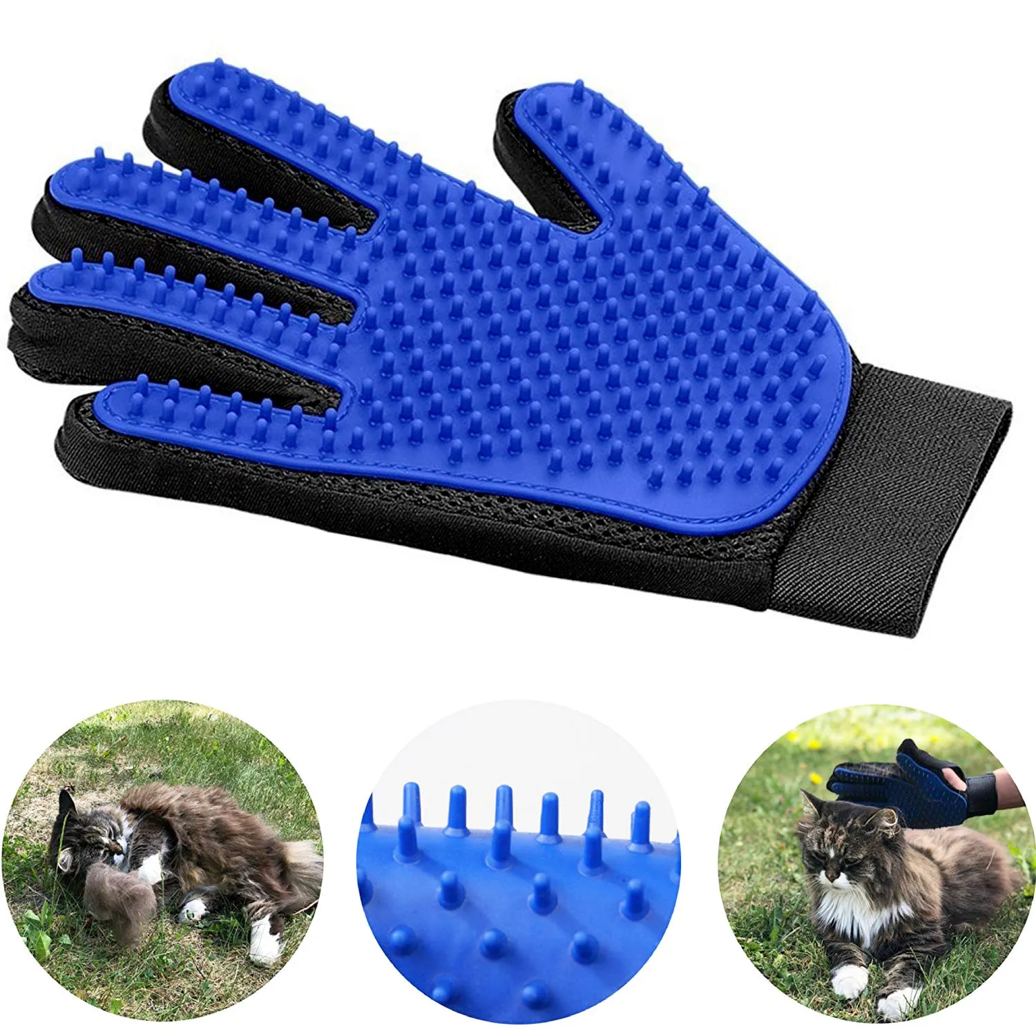 Grand Innovations Pet Spa Glove Deshedding Pet Grooming Glove