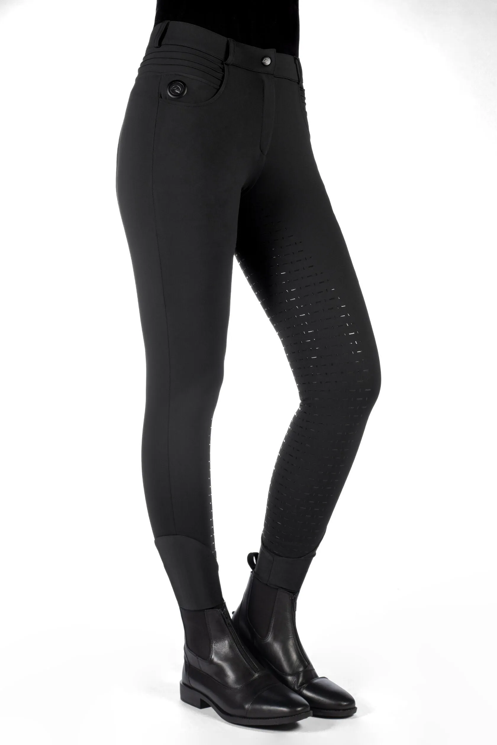 Heated Riding Breeches with Silicone Full Seat