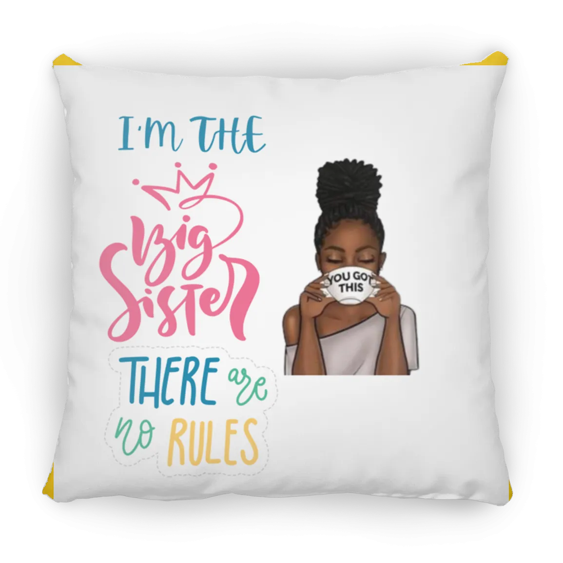 I'M THE BIG SISTER Large Square Pillow