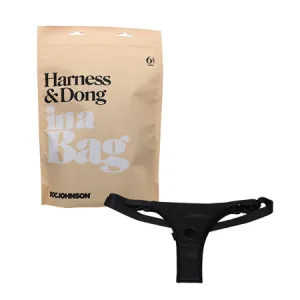 In A Bag Harness & Dong - Black