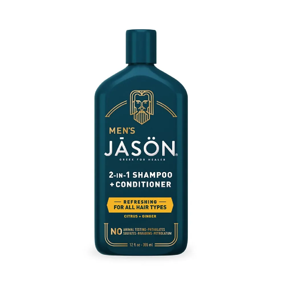 Jason Men's Refreshing 2-in-1 Shampoo and Conditioner