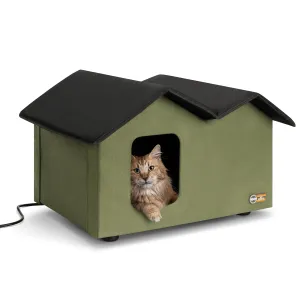 K&H Elevated Outdoor Kitty House Extra-Wide (Heated or Unheated)