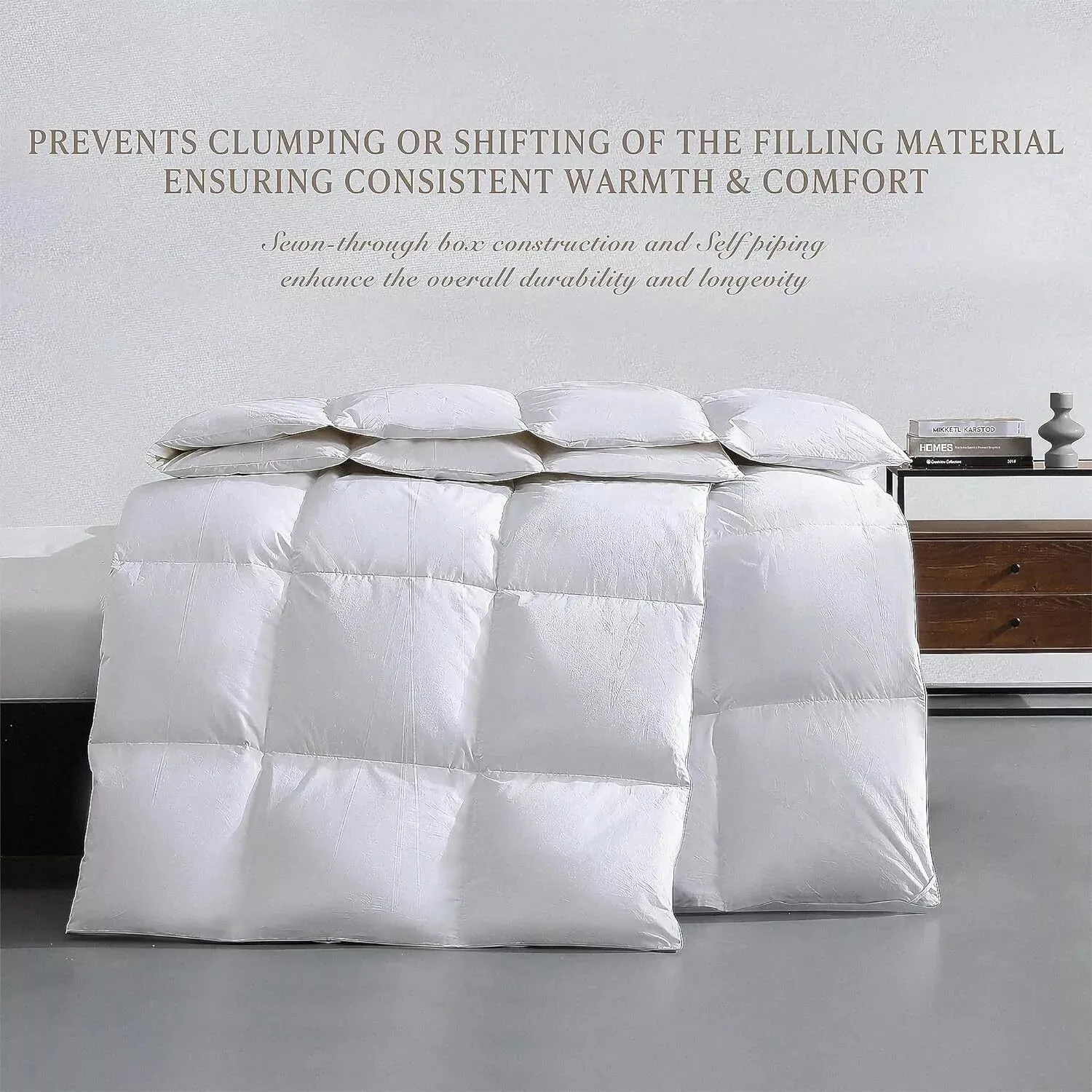 Kathy Ireland Cooling Light Warmth Lyocell Blend Comforter, King - White