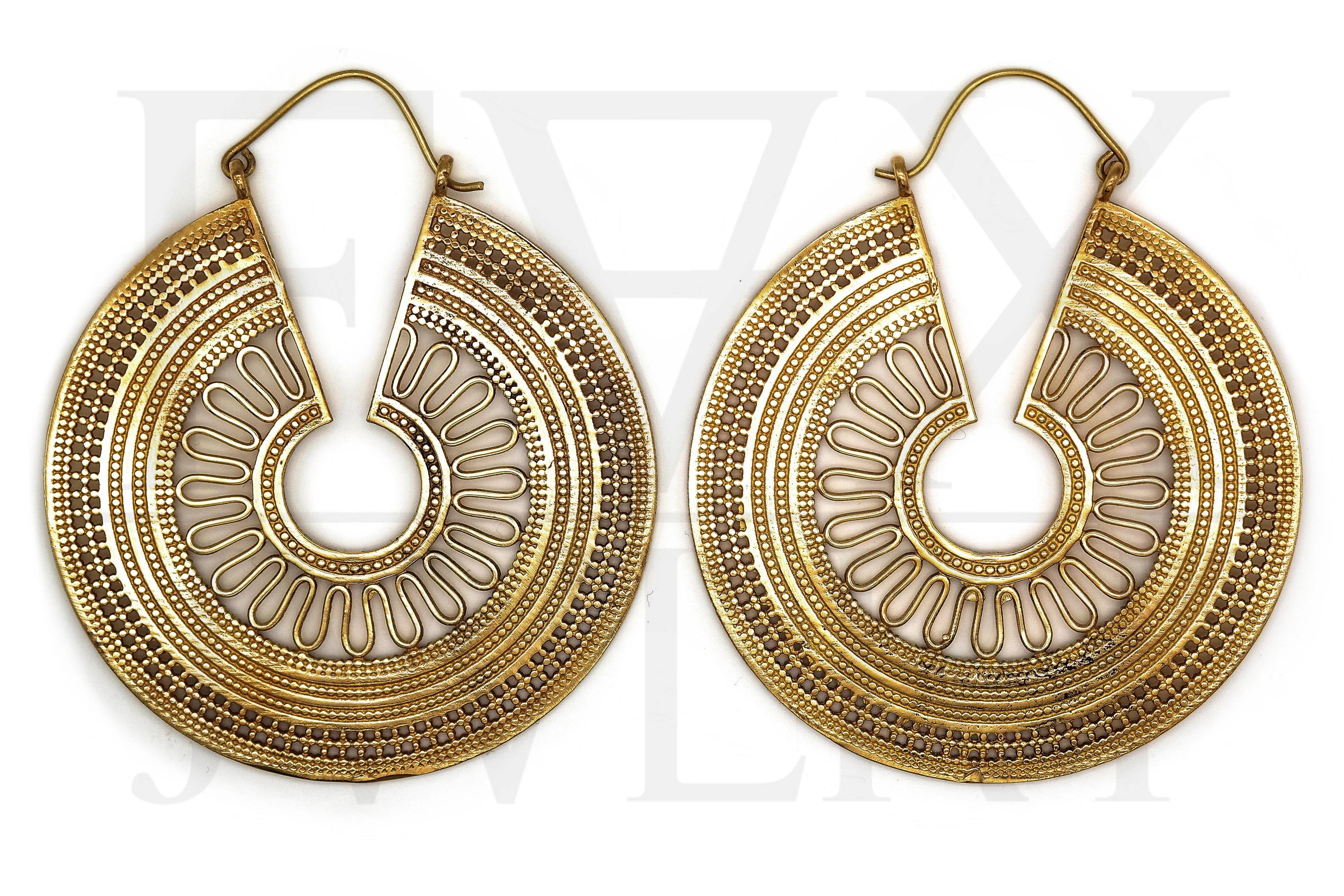 Large Golden Totec Hoops