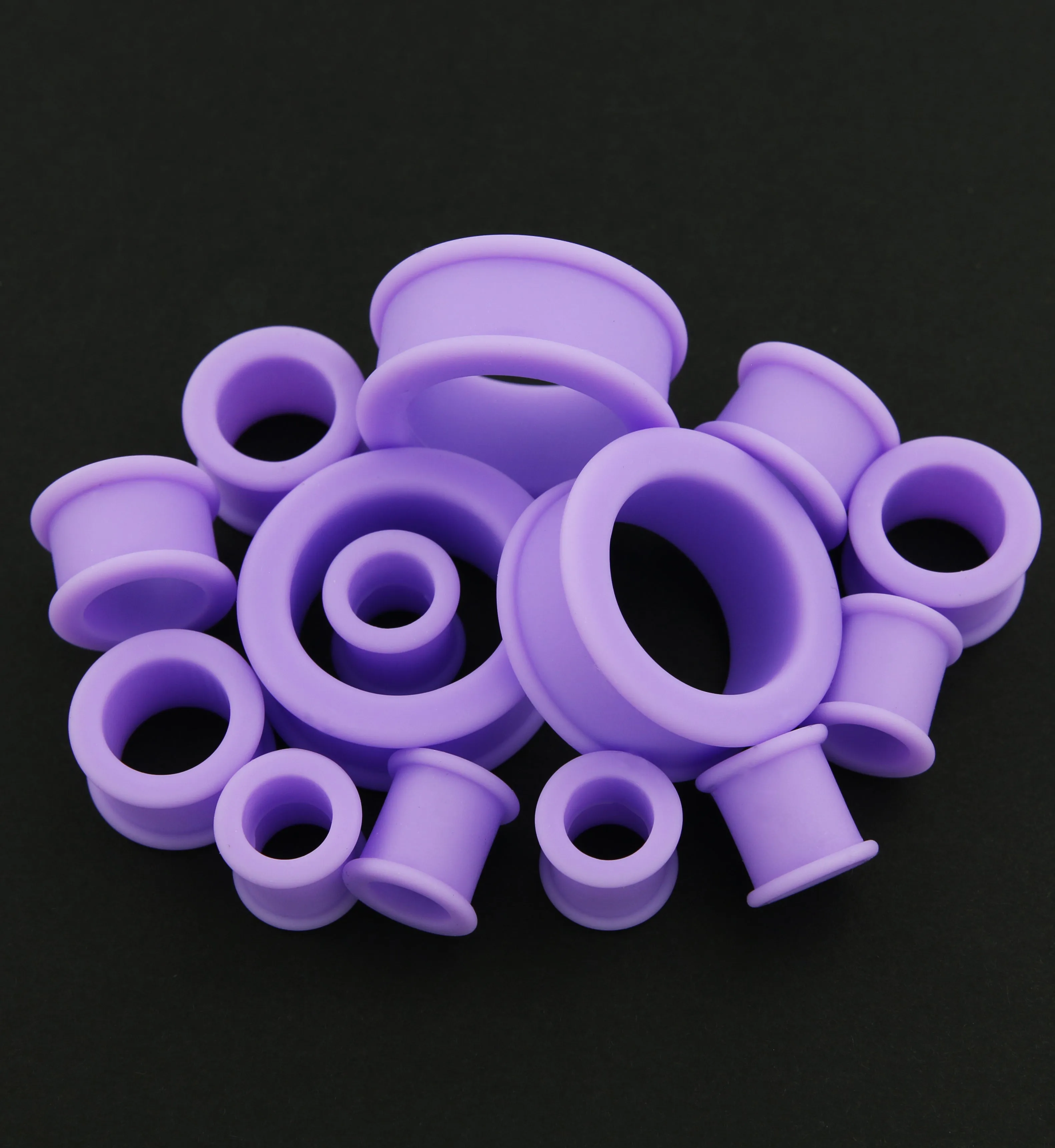 Lavender Purple Silicone Tunnels