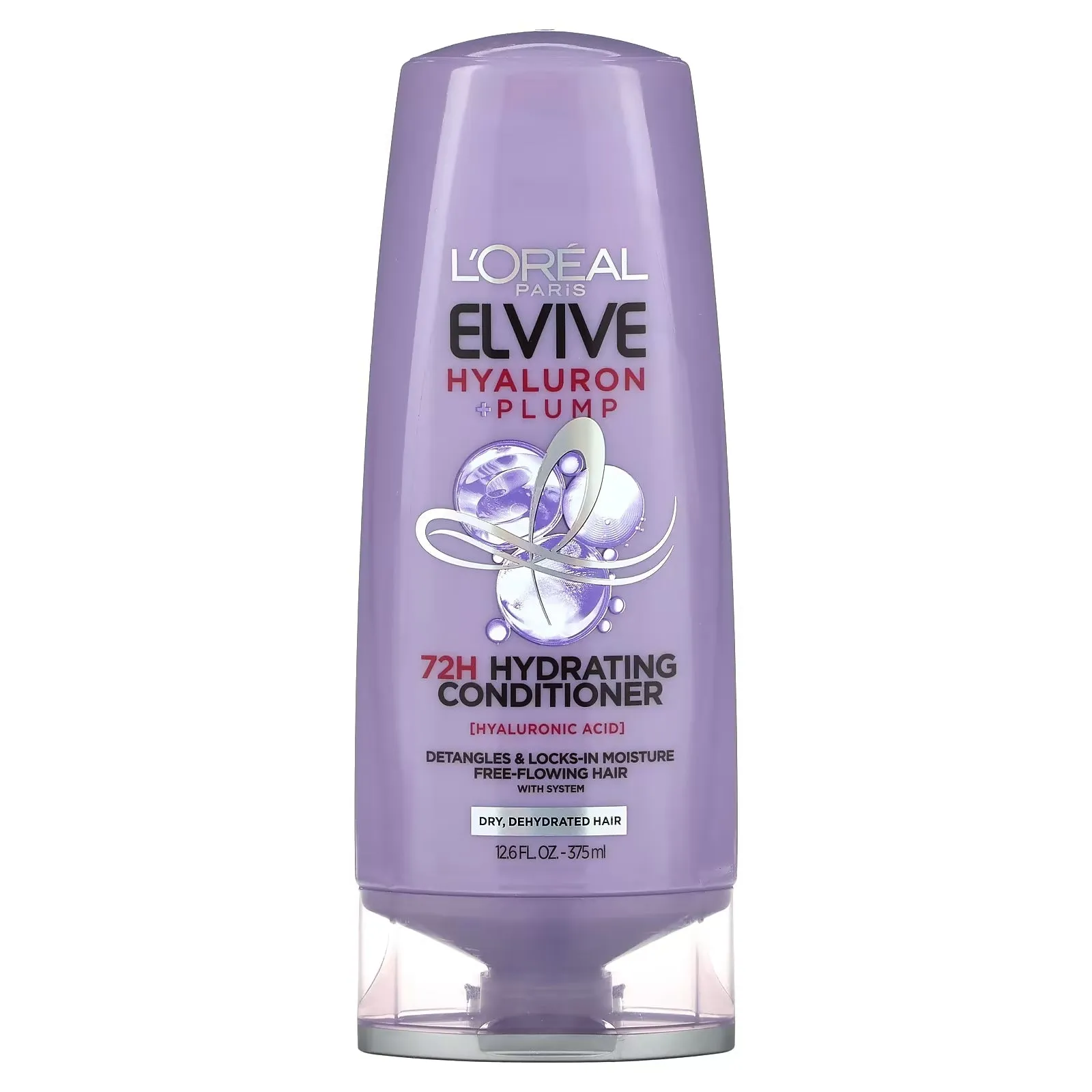 L'Oréal Elvive Hyaluron Pump 72H moisturizing conditioner for dry, dehydrated hair, 375 ml