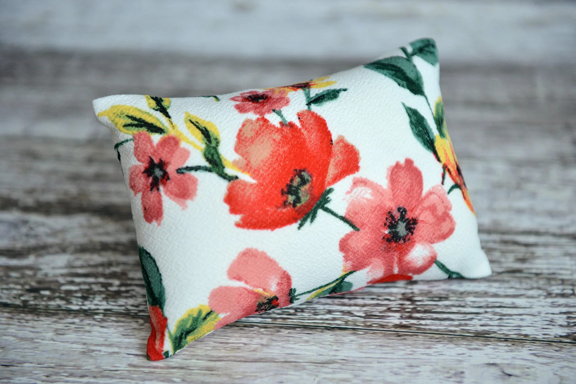 Mini Pillow with Cover - Textured - Floral 1