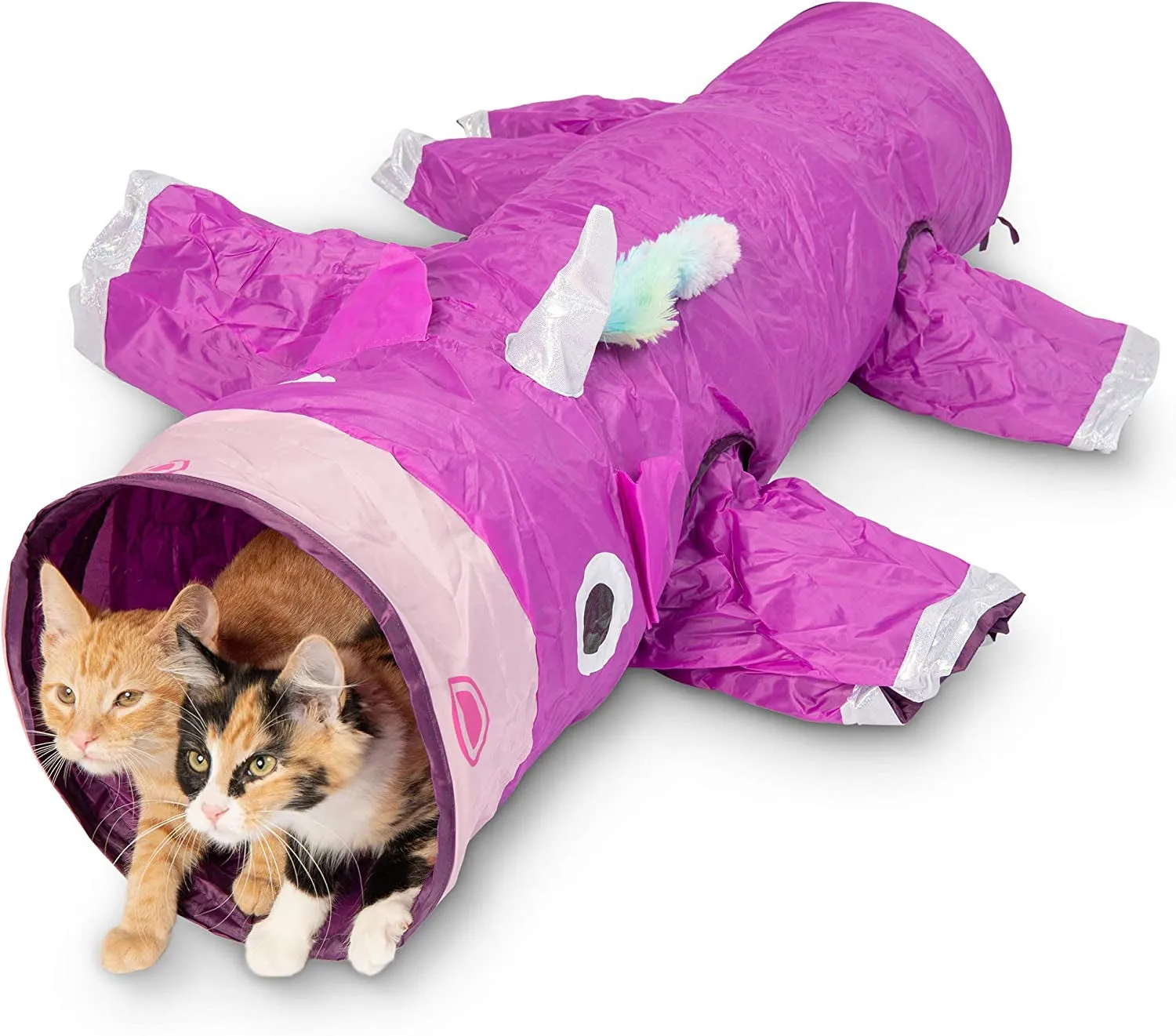 Multi Cat Tunnel Toy: Crinkle Feather String