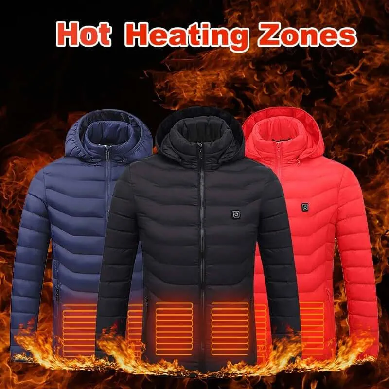 New Heated Coat USB Electric Thermal Winter Clothing