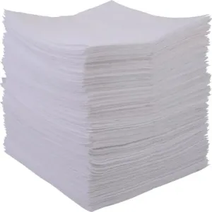 Oil Only Absorbent Pads, Lightweight, 15"W x 18"L, White, 200/Pack (GI)