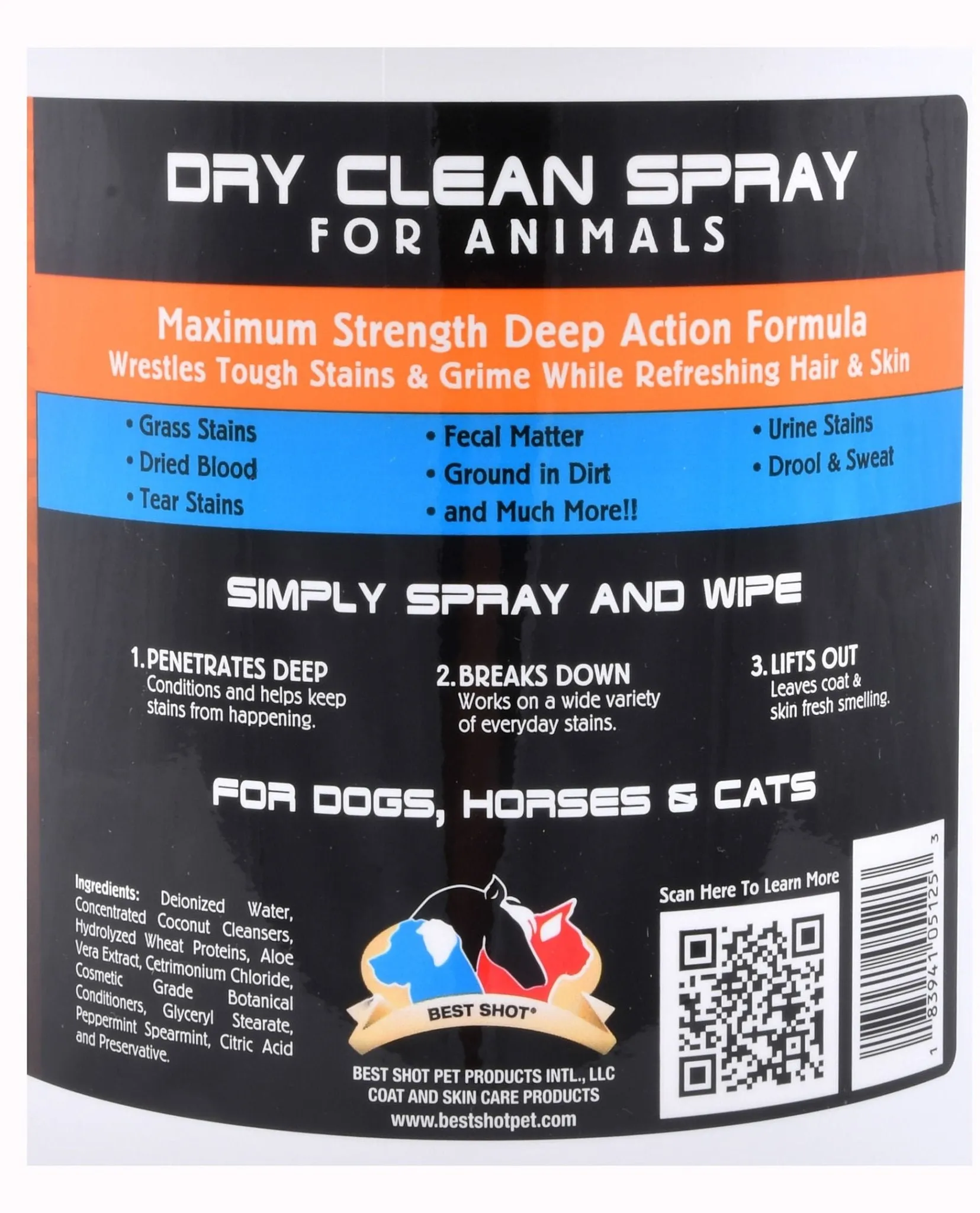 One Shot Dry Clean Spray