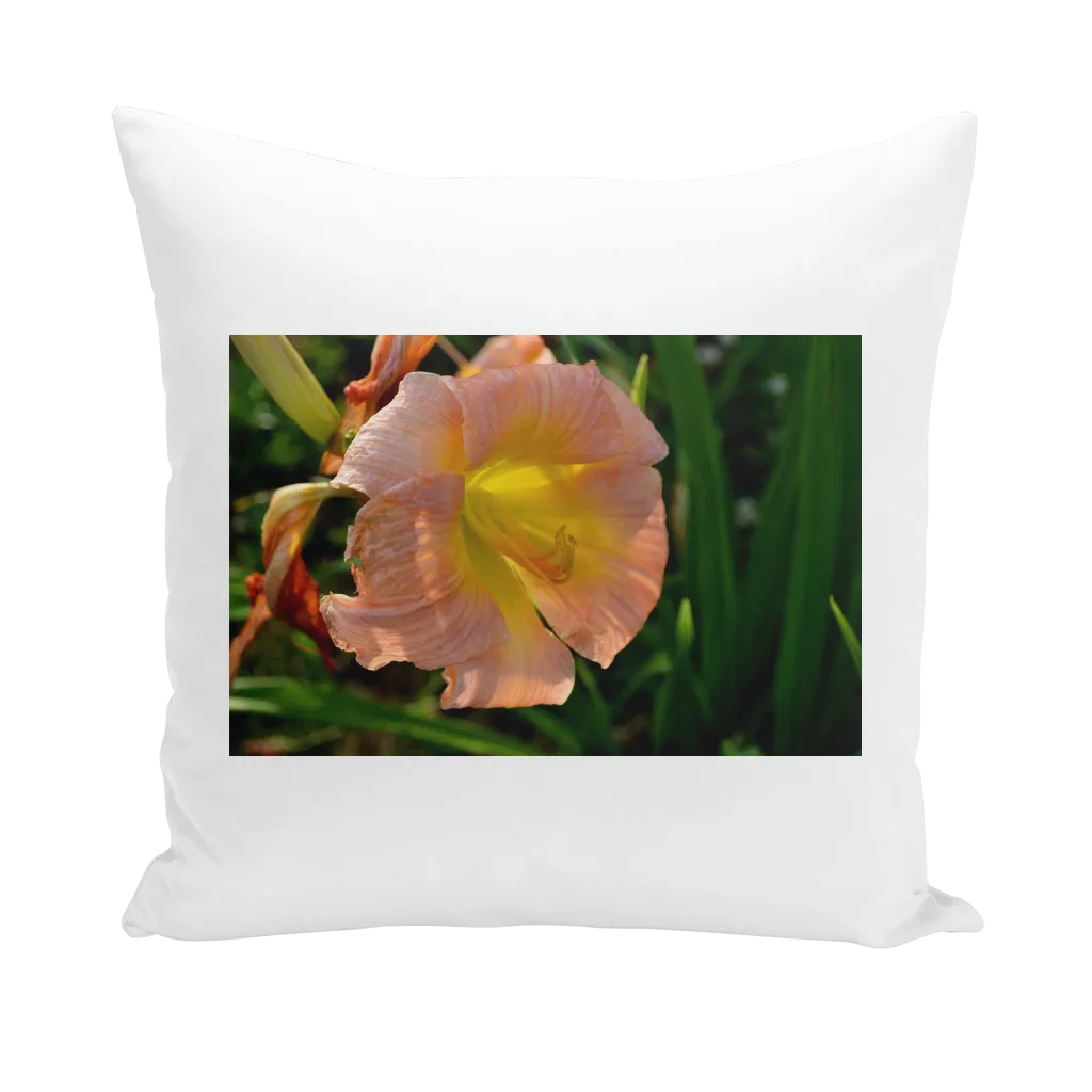 Orange Flower Throw Pillows