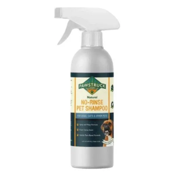 Pawstruck No-Rinse Dry Dog Shampoo for Dogs & Cats