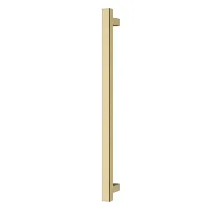 Phoenix Heated Towel Rail Square 600mm - Brushed Gold