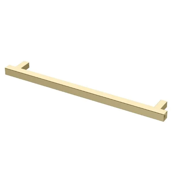 Phoenix Heated Towel Rail Square 600mm - Brushed Gold