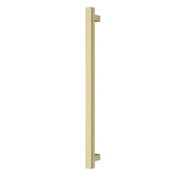 Phoenix Heated Towel Rail Square 600mm - Brushed Gold